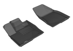 Toyota Highlander Floor Mat Set - Front - 3D MAXpider - Kagu Series - Black - `14-`19 Toyota Highlander Floor Mat Set - Front - 3D MAXpider - Kagu Series - Black - `14-`19